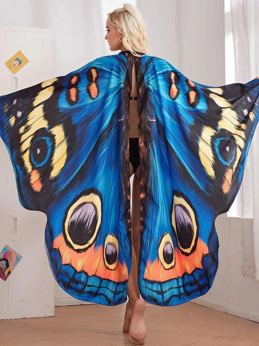 bright colorful butterfly wings costume rental photoshoot rental