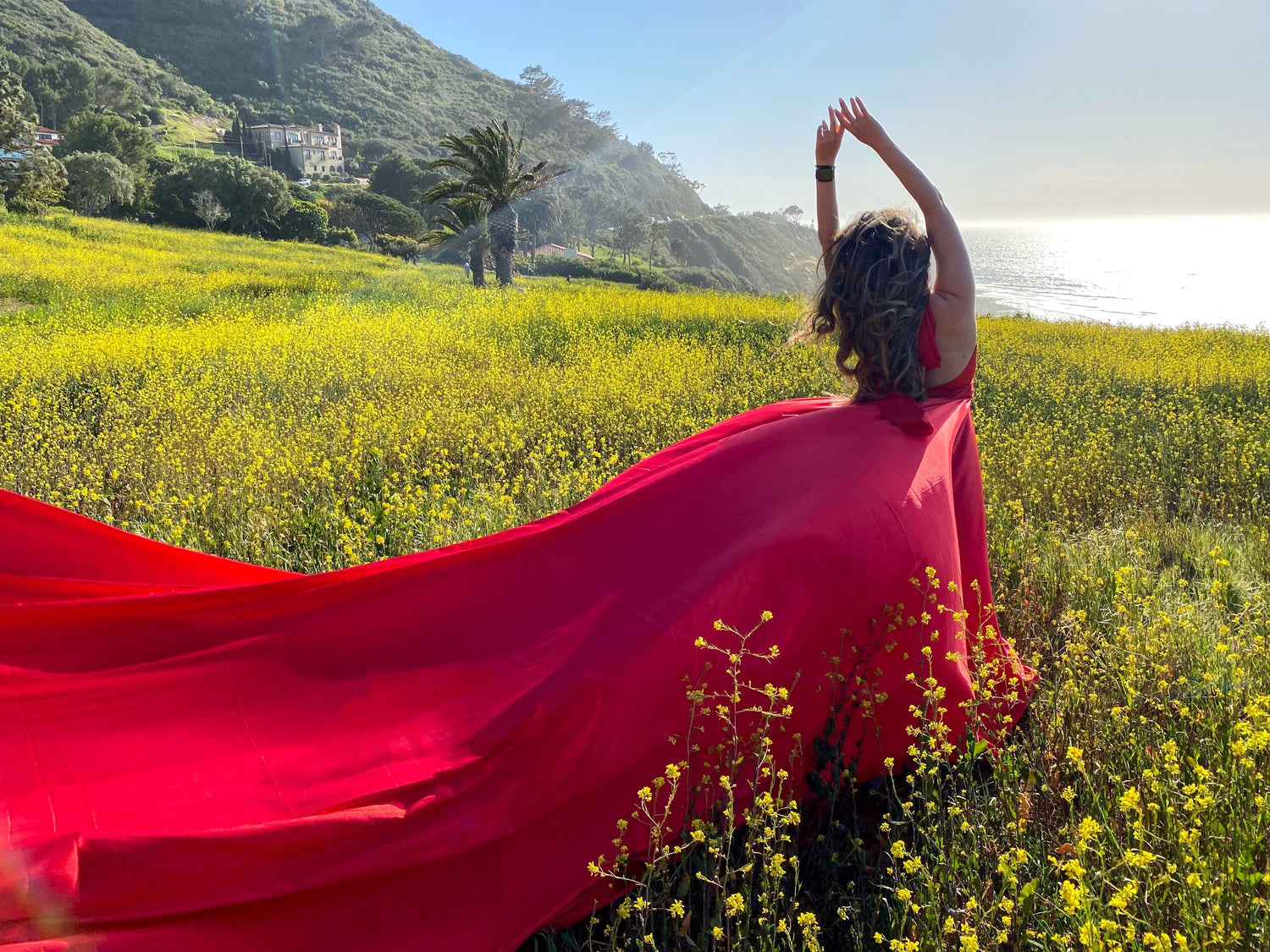 red dress for rent House of CB Ariela Maxi